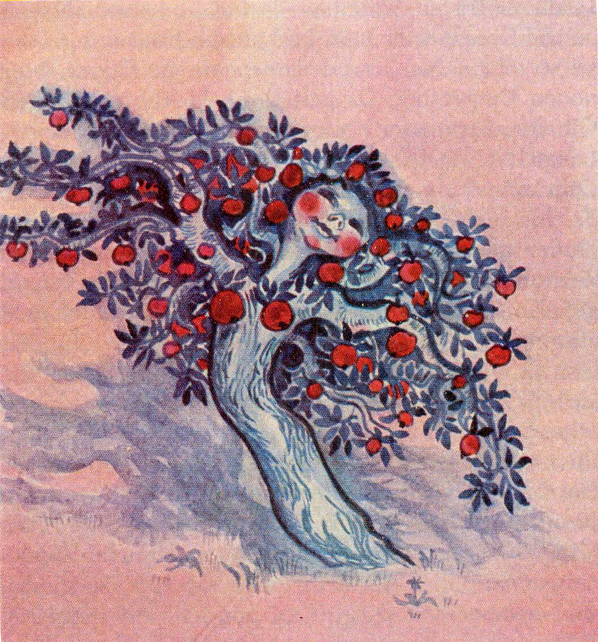 Ilustration 'Apfelmädchen' aus dem Buch